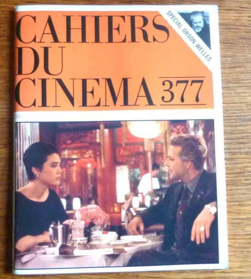 CAHIERS DU CINEMA magazine side cover Issue 377 November 1985