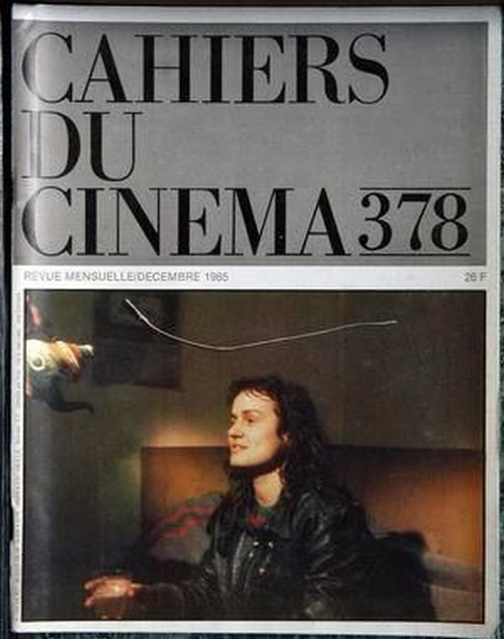 CAHIERS DU CINEMA magazine side cover Issue 378 December 1985