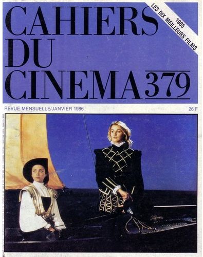 CAHIERS DU CINEMA magazine side cover Issue 379 January 1986