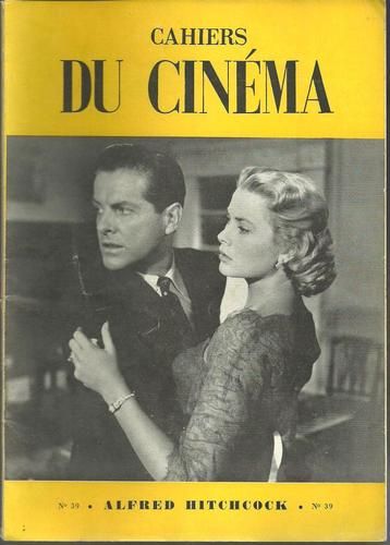 CAHIERS DU CINEMA magazine side cover Issue 39 October 1954