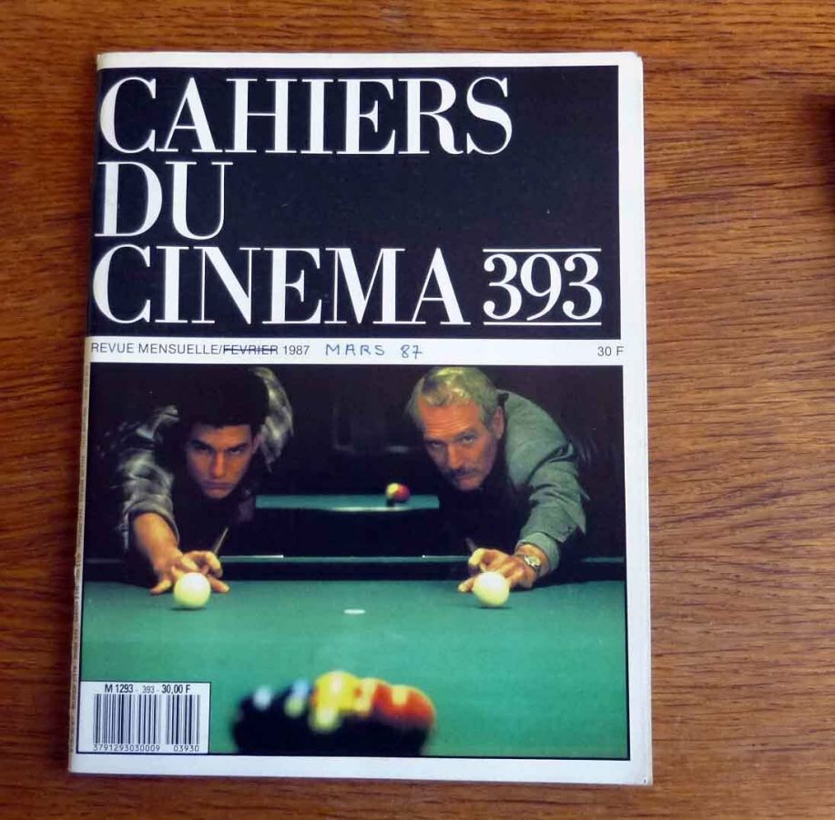 CAHIERS DU CINEMA magazine side cover Issue 393 March 1987