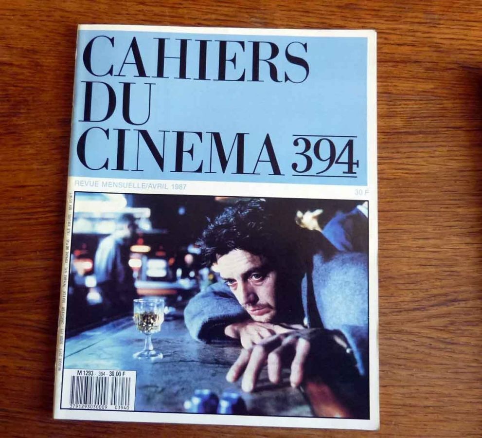 CAHIERS DU CINEMA magazine side cover Issue 394 April 1987