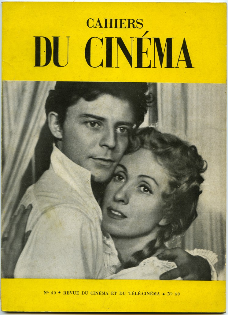 CAHIERS DU CINEMA magazine side cover Issue 40 November 1954