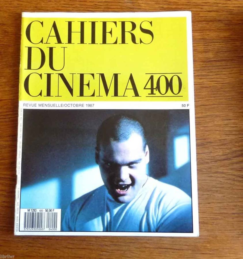 CAHIERS DU CINEMA magazine side cover Issue 400 October 1987