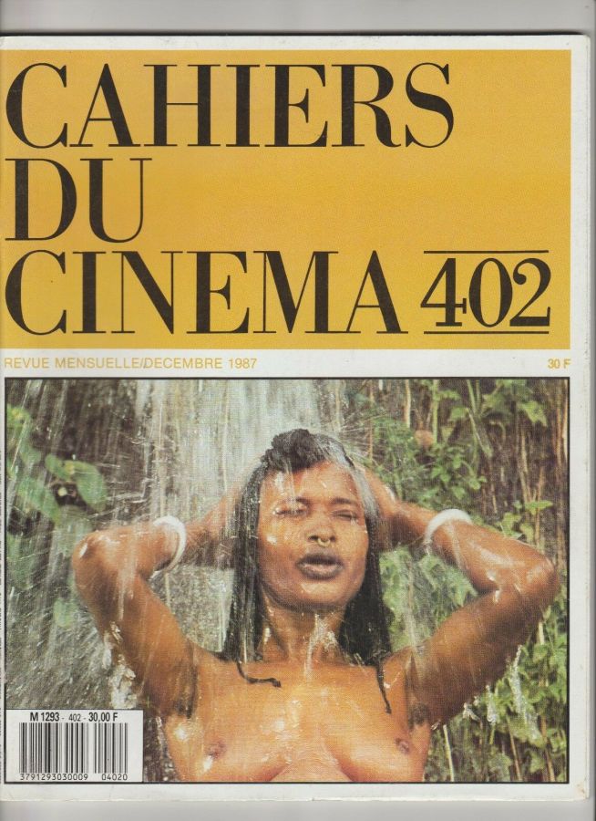 CAHIERS DU CINEMA magazine side cover Issue 402 December 1987