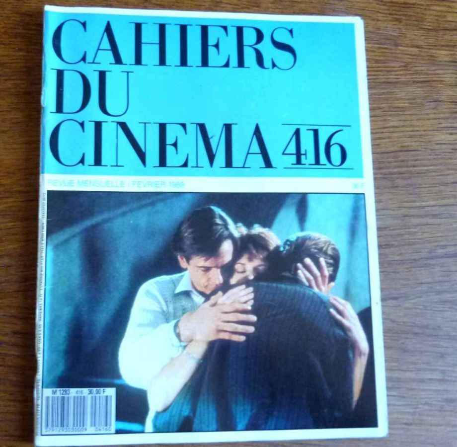 CAHIERS DU CINEMA magazine side cover Issue 416 February 1989