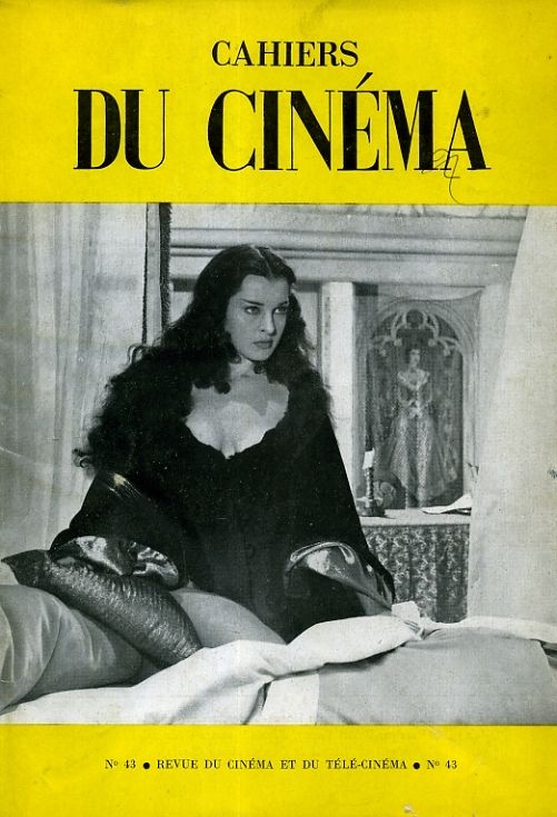 CAHIERS DU CINEMA magazine side cover Issue 43 January 1955