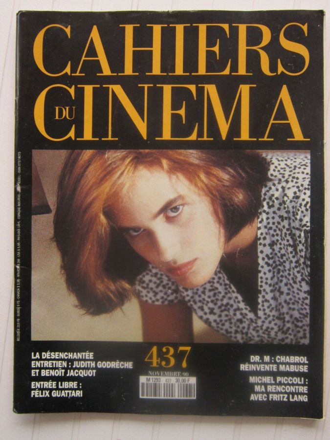 CAHIERS DU CINEMA magazine side cover Issue 437 November 1990