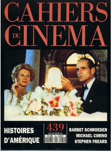 CAHIERS DU CINEMA magazine side cover Issue 439 January 1991