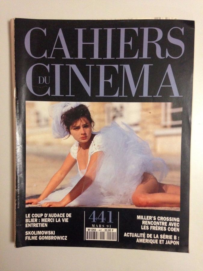CAHIERS DU CINEMA magazine side cover Issue 441 March 1991