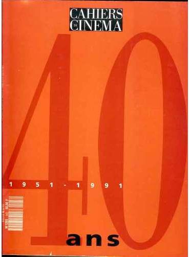 CAHIERS DU CINEMA magazine side cover Issue 443/444 May 1991