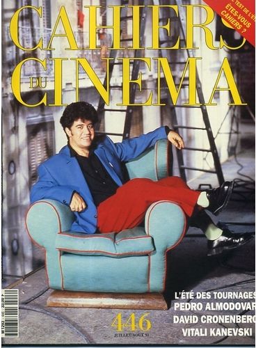 CAHIERS DU CINEMA magazine side cover Issue 446 July/August 1991