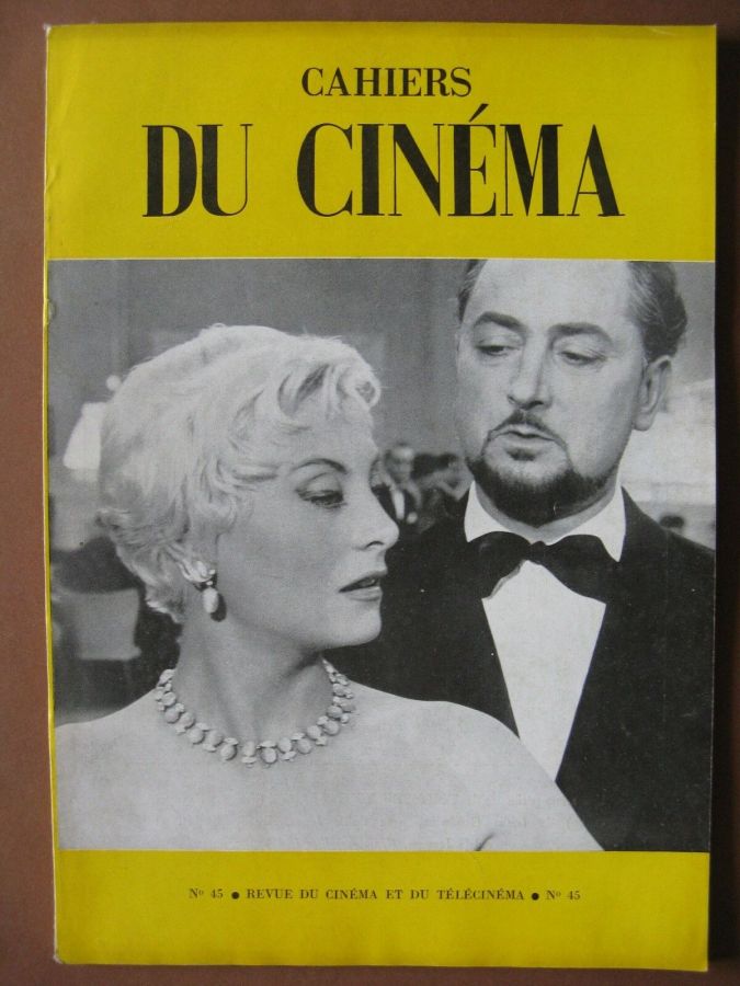 CAHIERS DU CINEMA magazine side cover Issue 45 March 1955
