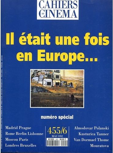 CAHIERS DU CINEMA magazine side cover Issue 455/456 May 1992