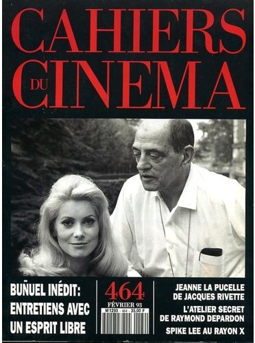 CAHIERS DU CINEMA magazine side cover Issue 464 February 1993