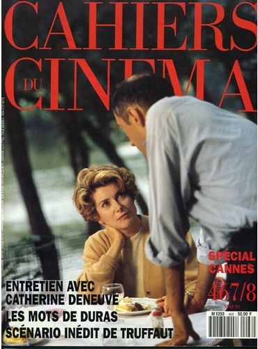 CAHIERS DU CINEMA magazine side cover Issue 467/468 May 1993