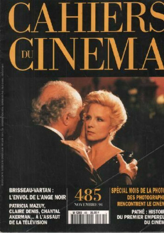 CAHIERS DU CINEMA magazine side cover Issue 485 November 1994