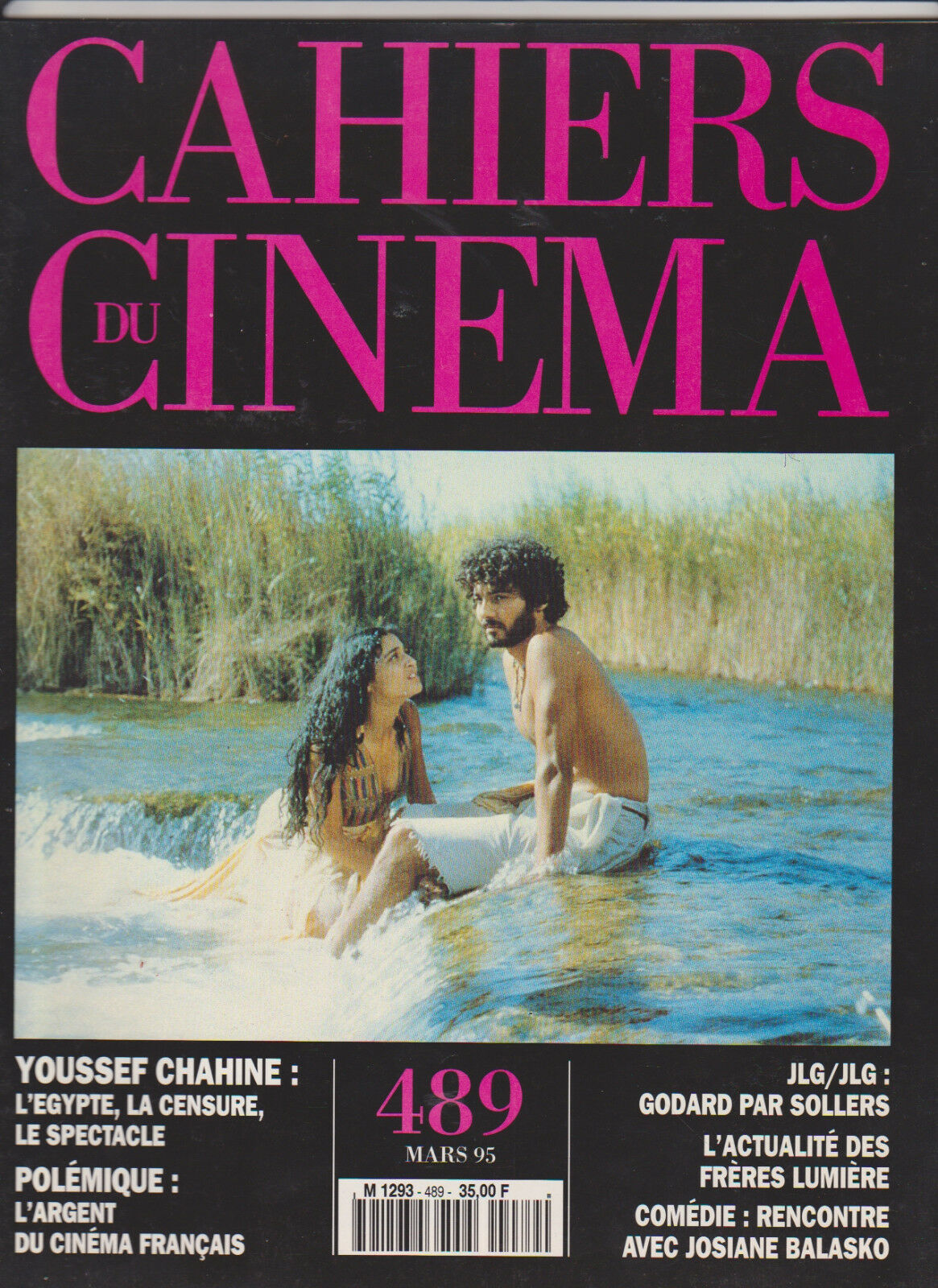 CAHIERS DU CINEMA magazine side cover Issue 489 March 1995