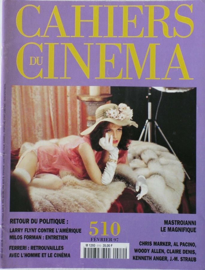 CAHIERS DU CINEMA magazine side cover Issue 510 February 1997
