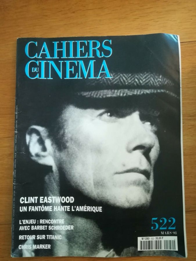 CAHIERS DU CINEMA magazine side cover Issue 522 March 1998