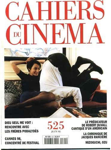 CAHIERS DU CINEMA magazine side cover Issue 525 June 1998