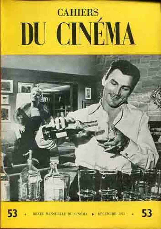 CAHIERS DU CINEMA magazine side cover Issue 53 December 1955