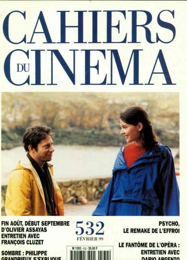 CAHIERS DU CINEMA magazine side cover Issue 532 February 1999