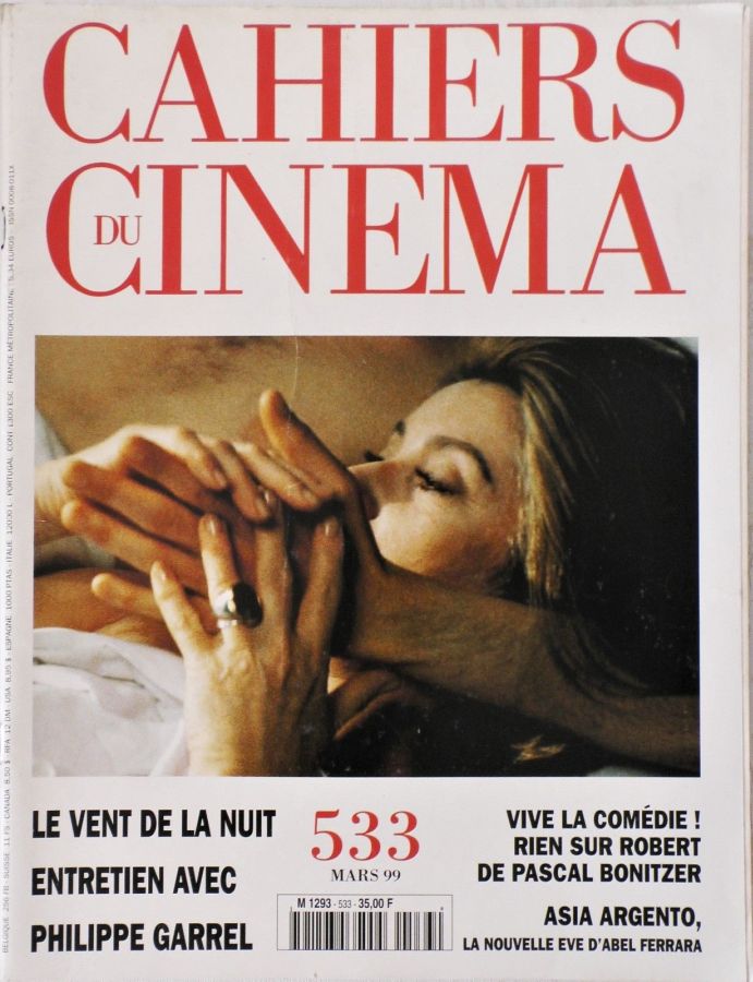 CAHIERS DU CINEMA magazine side cover Issue 533 March 1999