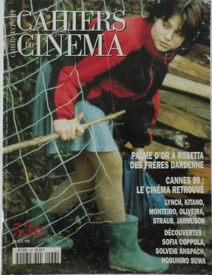 CAHIERS DU CINEMA magazine side cover Issue 536 June 1999