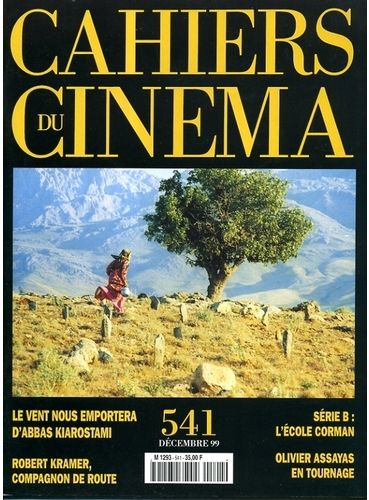 CAHIERS DU CINEMA magazine side cover Issue 541 December 1999