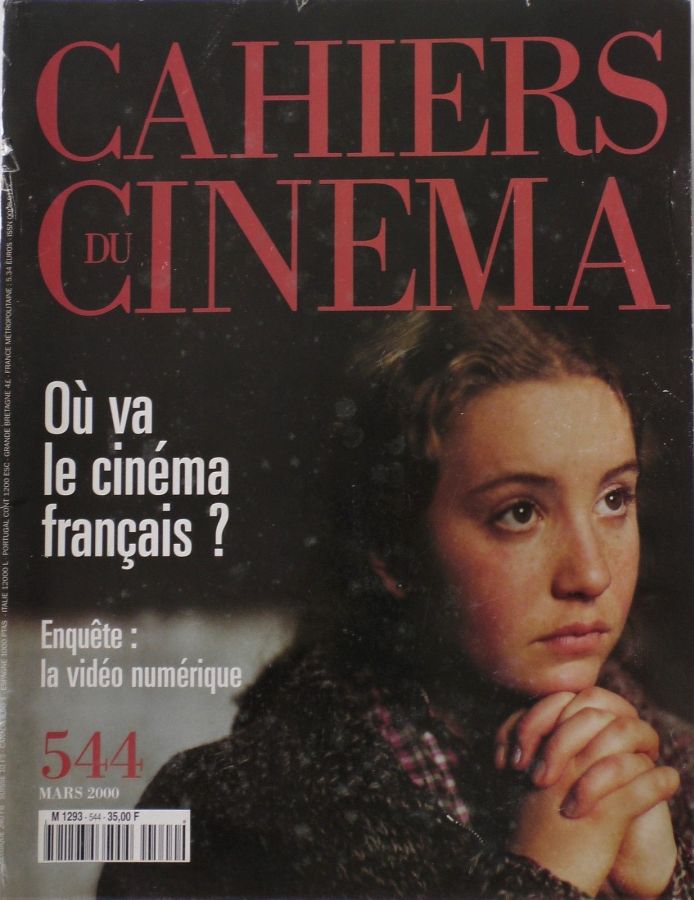CAHIERS DU CINEMA magazine side cover Issue 544 March 2000