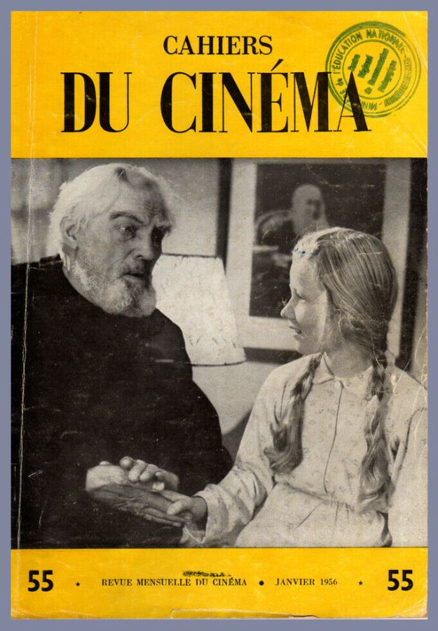 CAHIERS DU CINEMA magazine side cover Issue 55 January 1956