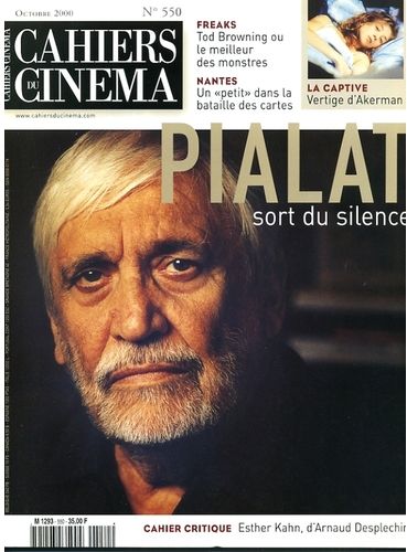 CAHIERS DU CINEMA magazine side cover Issue 550 October 2000