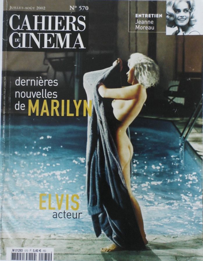 CAHIERS DU CINEMA magazine side cover Issue 570 July/August 2002
