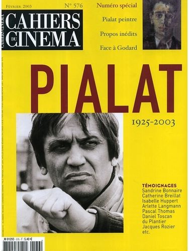 CAHIERS DU CINEMA magazine side cover Issue 576 February 2003