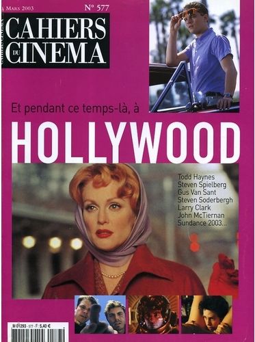 CAHIERS DU CINEMA magazine side cover Issue 577 March 2003