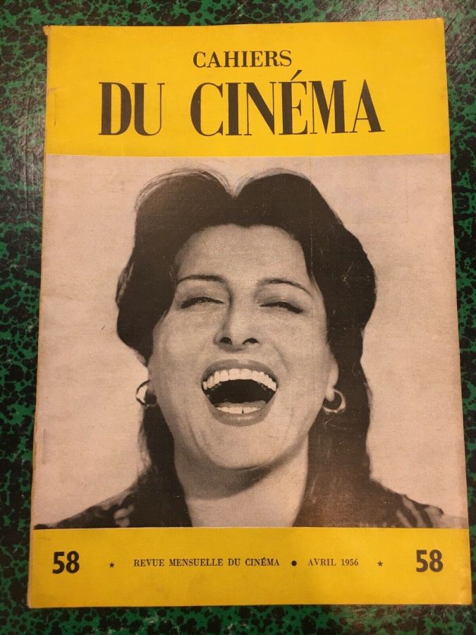 CAHIERS DU CINEMA magazine side cover Issue 58 April 1956