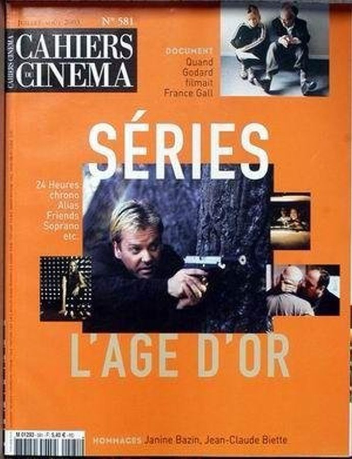 CAHIERS DU CINEMA magazine side cover Issue 581 July/August 2003