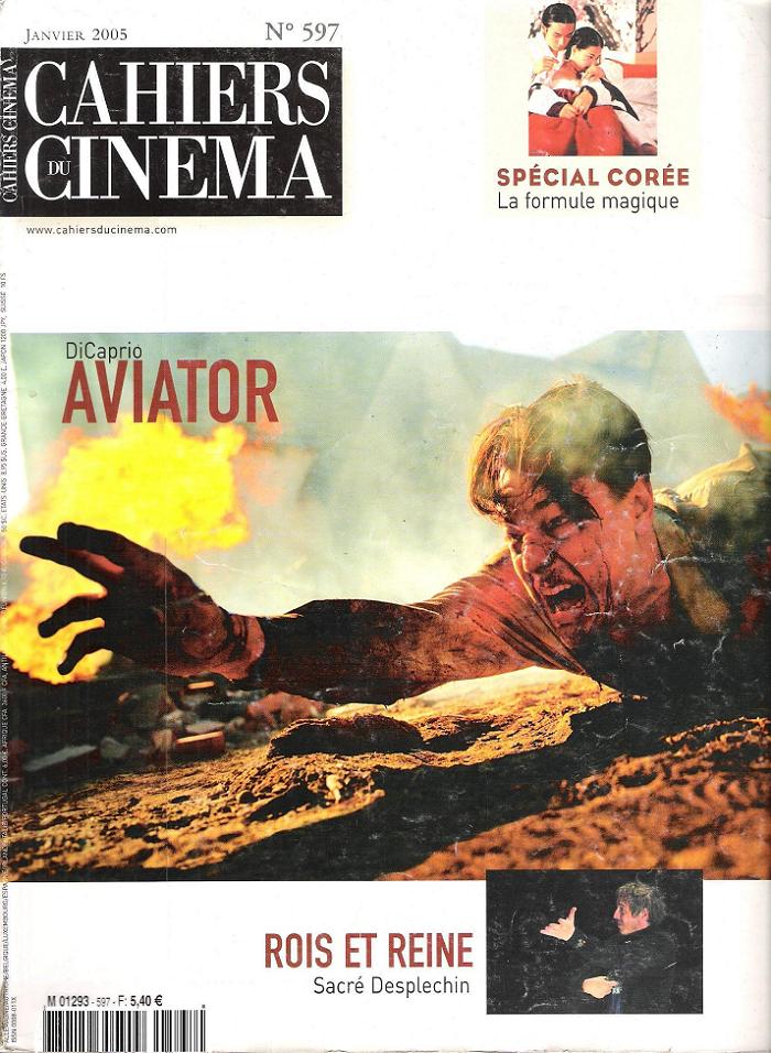 CAHIERS DU CINEMA magazine side cover Issue 597 January 2005