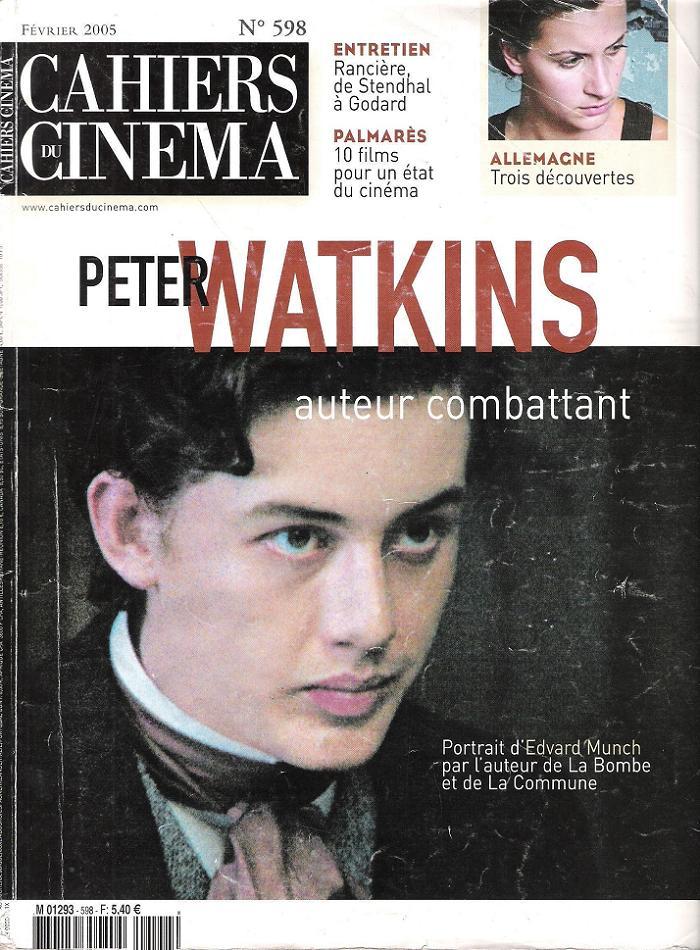 CAHIERS DU CINEMA magazine side cover Issue 598 February 2005