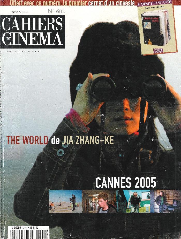 CAHIERS DU CINEMA magazine side cover Issue 602 June 2005