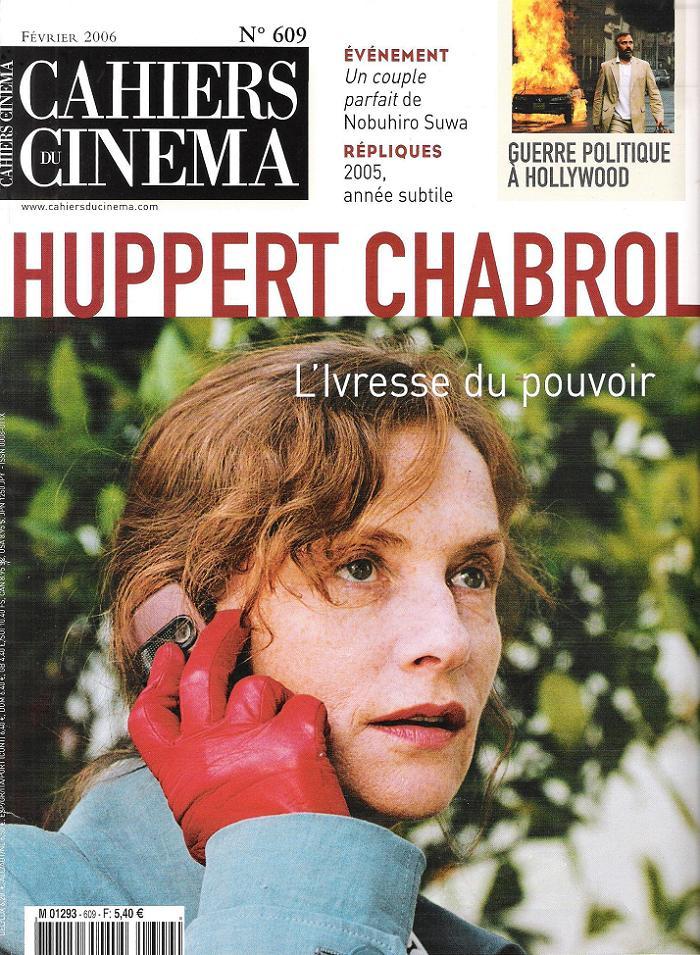 CAHIERS DU CINEMA magazine side cover Issue 609 February 2006