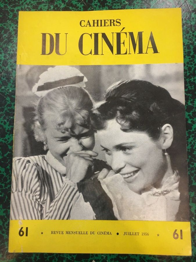CAHIERS DU CINEMA magazine side cover Issue 61 July 1956