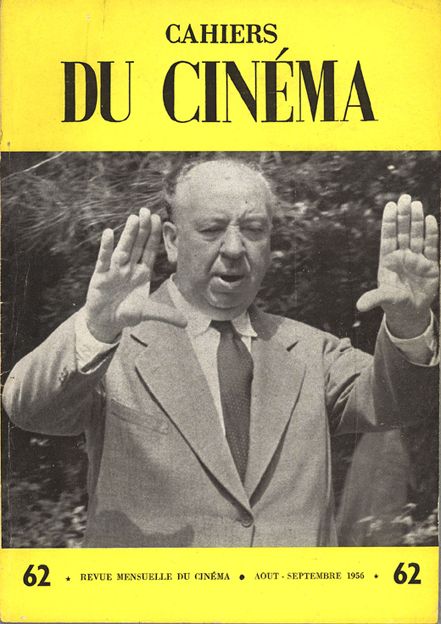CAHIERS DU CINEMA magazine side cover Issue 62 August/September 1956