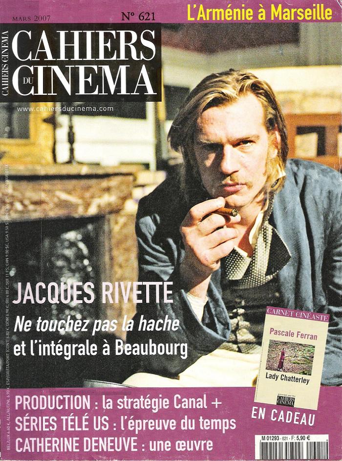 CAHIERS DU CINEMA magazine side cover Issue 621 March 2007