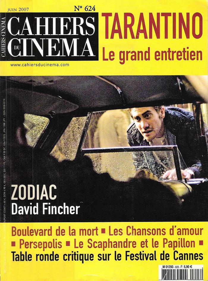 CAHIERS DU CINEMA magazine side cover Issue 624 June 2007