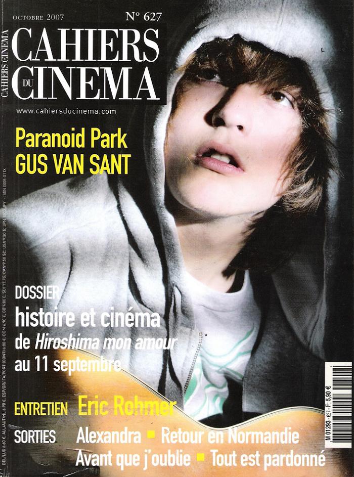 CAHIERS DU CINEMA magazine side cover Issue 627 October 2007