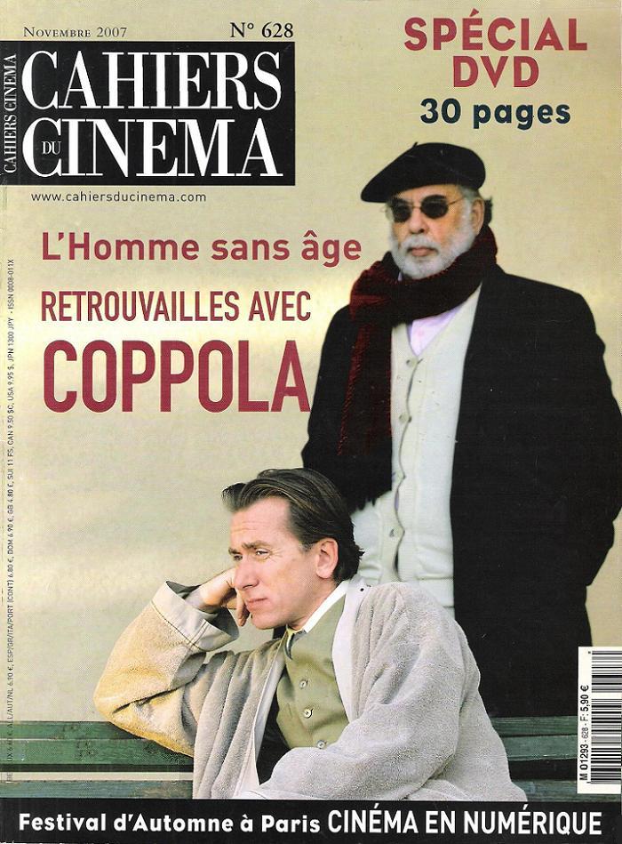 CAHIERS DU CINEMA magazine side cover Issue 628 November 2007