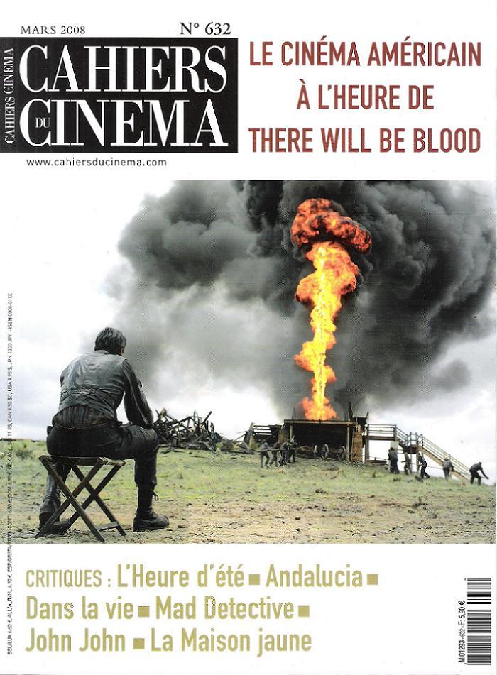 CAHIERS DU CINEMA magazine side cover Issue 632 March 2008