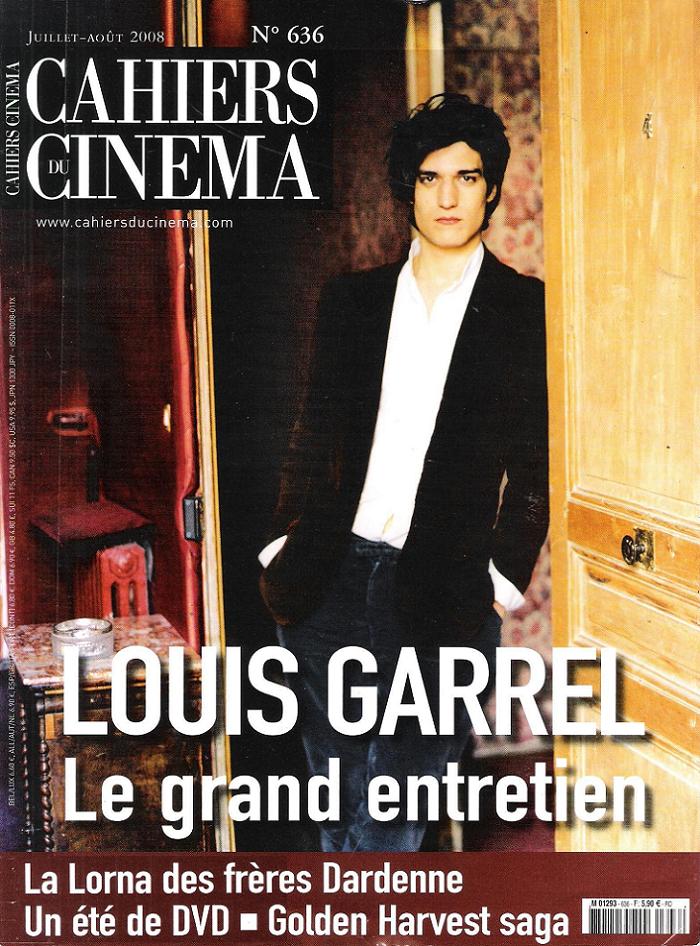 CAHIERS DU CINEMA magazine side cover Issue 636 July/August 2008